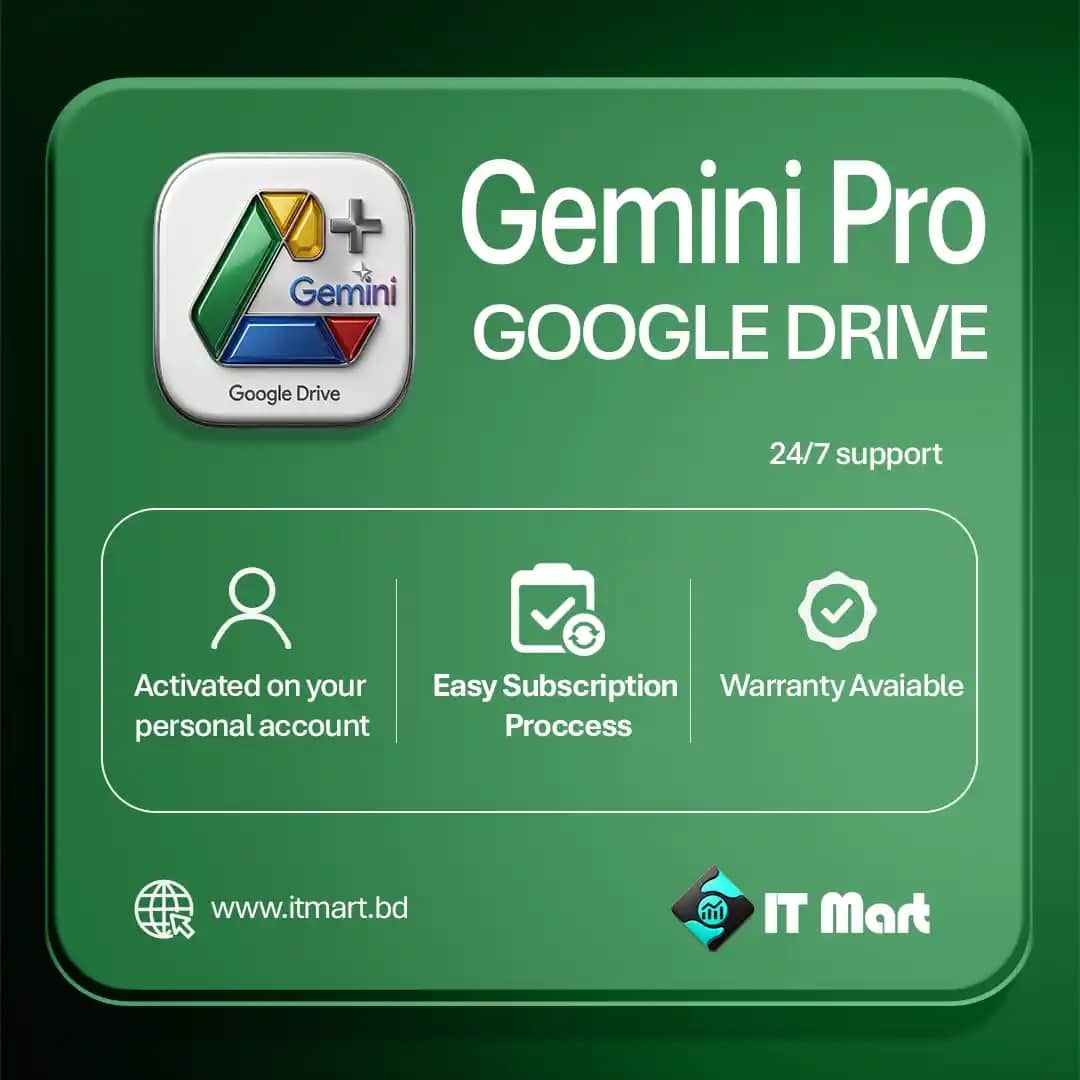 Gemini Pro with 5TB Google Drive Best Price in Bangladesh